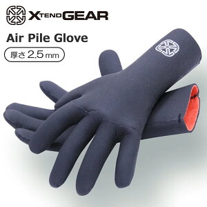 23-24 X TEND GEAR GNXehMA T[tO[u Air Pile Glove GA[pC O[u H~pO[u 2.5mm bVXL EB^[O[u 5{w 2023N/2024N {Ki