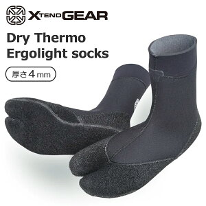 23-24 X TEND GEAR GNXehMA T[tu[c hCT[GSCg\bNX H~pu[c 4mm 抄 Nу\bNX EB^[u[c Dry Thermo Ergolight socks 2023N/2024N T[tBpu[