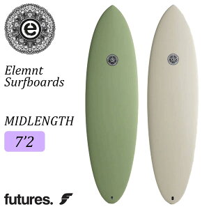 y10/4`10/8Gg[P10{z25 Elemnt Surfboards Gg T[t{[h MIDLENGTH 7'2 ~bhOX VOtB gCtB t@{[h T[tB EPS Futures 2025N {Ki