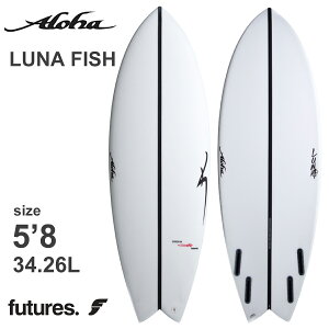 25 ALOHA SURFBOARDS An T[t{[h LUNA FISH 5f8 EPS G|LV SHADOW FORCE 4fin Futures 2025N {Ki