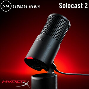 yVizHyperX Solocast 2 BLK Mic HXR-AR0A0AA }CN USB RfT[ Q[~O I[C}CN ubN nCp[GbNX zM eX|[c ^bv~[g