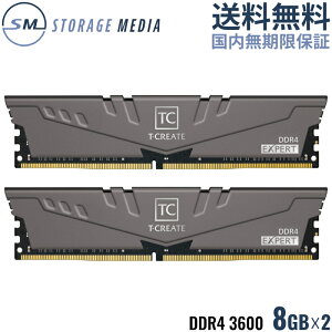 TEAM T-CREATE EXPERT OC10L DDR4 3600 16GBi8GB×2j fXNgbvp  2g OC PC4-28800 CL18 TTCED416G3600HC18JDC01-EC