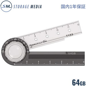 y񂹁zTEAM USB T193 64GB USB3.2 Gen1 R:90MB/s W:35MB/s K [y RpX x }Olbg TT19364GF01-EC