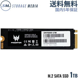 PREDATOR Acer SSD 1TB ゲーミング 最大7,400 MB/s M.2 2280 PCle Gen4x4 ヒートシンク 冷却パッド 内蔵型 正規品 5年保証 GM7000-1TB