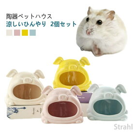 ハウスハムハウス ハムスターケージ 2個セット 陶器 ペット用 フードボウル 食器 ドワーフ 小動物 ハムスターベッド エサ皿 ミニ 可愛い 涼しい おもしろ おうち おへや 隠れ家 寝床 お休み所 ファッションデザイン