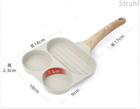 仕切りフライパン IH対応 大容量　朝お弁当作る 29cm 目玉焼き フライパン 仕切り フライパン 弁当 作り キャラ弁 型 丸い 朝食 IH IH対応 心型 電磁調理器 ガス ホットケーキ 調理 料理 子供 こども 親子 クッキング かわいい 新生活