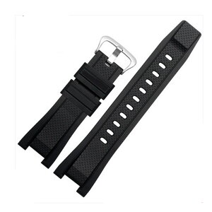 カシオ CASIO GST-W300/400G/B100用 社外互換品 26mm 天然ラバー ベルト