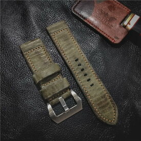 パネライ　PANERAI 用　ハンドメイド　本革　高品質　バンド　22　23　24　26mm