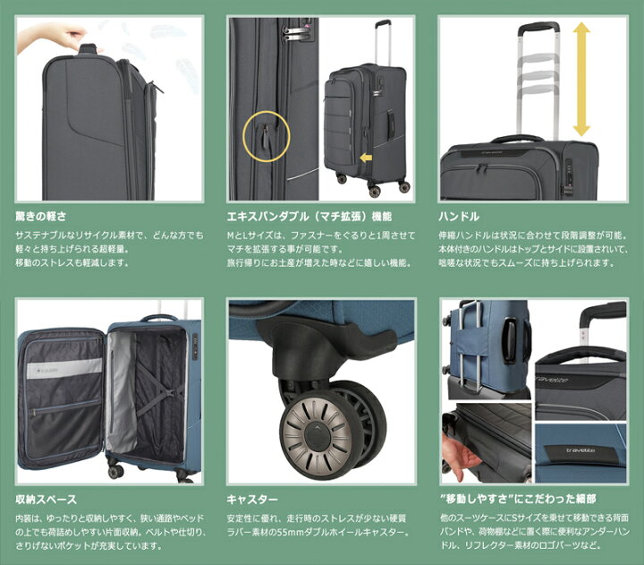 楽天市場】公式ショップ トラベライト【Skaii】L 驚きの軽さ! ソフト 