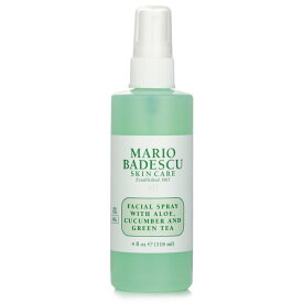 【月間優良ショップ】 マリオ バデスク Mario Badescu フェイシャル スプレー ウイズ アロエ, キューカンバー And グリーン ティー - For オール スキン タイプ 118ml/4oz【海外通販】