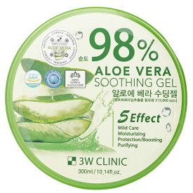 【月間優良ショップ】 3Wクリニック 3W Clinic 98% アロエ ヴェラ スージング ゲル 300ml/10.14oz【海外通販】