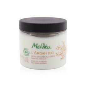 【月間優良ショップ】 メルヴィータ Melvita L'Argan Bio Body Oil In Cream - Nourishes & Softens 175ml/6.1oz【海外通販】