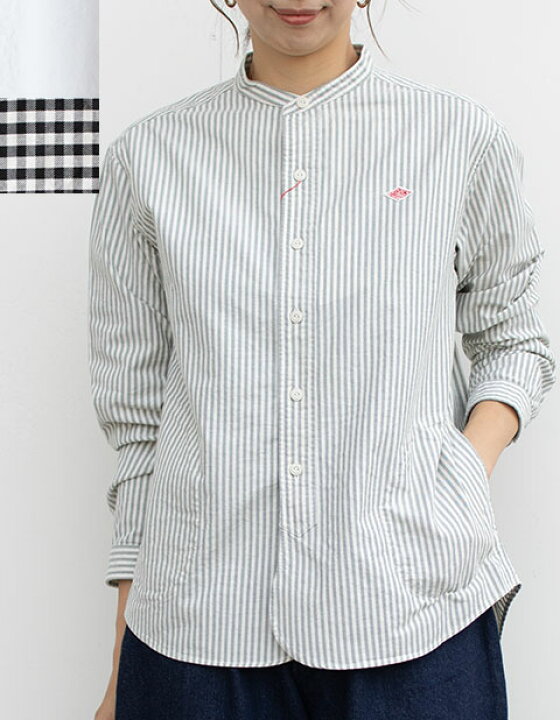 楽天市場】【再入荷】DANTON（ダントン）長袖バンドカラーポケット 