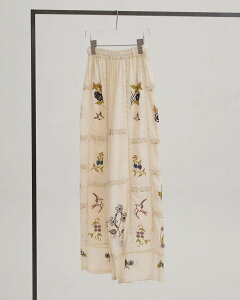 �y26SS�z�y���[�zTODAYFUL(�g�D�f�C�t��)Embroidery Patchwork Trousers �i12610719�j�G���u���C�_���[�p�b�`���[�N�g���E�U�[ �{�g���X �t�������O�X �p���c �g���E�U�[ �p�b�`���[�N�@�h�J�@�g���E�U�[ 