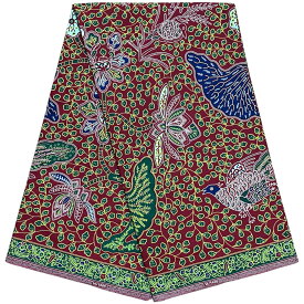 【90cm〜】アフリカ布　アフリカンファブリック　アフリカンプリント　アフリカンバティック　アンカラ　カンガ　パーニュ　キテンゲ　生地　布　アフリカ　アフリカン　はぎれ　ハギレ　ハンドメイド　ハンドメイド素材　手芸　素材　エスニック　孔雀　ピーコック　ワイン