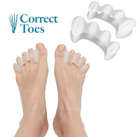 足指スペーサー [Correct Toes コレクトゥー] 外反母趾 偏平足 関節炎 歩行やランニング時でも使用可能
