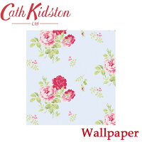 楽天市場 キャスキッドソン 壁紙 ウォールペーパー アンティークローズブーケットブルー Wall Paper 10m 52cm ノリ無しタイプ あす楽 対応 スイートキッズショップ