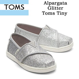 トムズ／トムス シューズ タイニー グリッター アルパルガータ キャンバス キッズ スリッポン 100114 TOMS