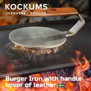 kKockums JernverklBurger Iron with handle cover of leather o[K[AC o[K[vX RbJX TCYF19x14x7 cm X}bVo[K[ XeX d Y K[fp[eB AEghA BBQ
