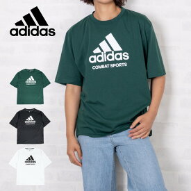 【セール】 adidas レディース ビッグ Tシャツ 半袖 / adiCTCSW 女性用 ロゴ 白 黒 グリーン オーバーサイズ M/L カジュアル スポーツ ジョギング ビッグT 部活 運動
