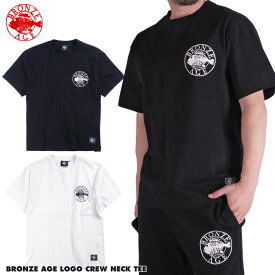 【セール】 ブロンズエイジ 半袖Tシャツ ロゴ メンズ ヘビーウェイト 綿100 白/黒 大きいサイズ 正規品 西海岸