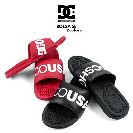 【セール】 DC SHOES シャワーサンダル BOLSA SE メンズ ポリウレタン 黒 赤 26cm/27cm/28cm DM201046