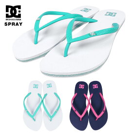 【セール】 DC SHOES ビーチサンダル Ws SPRAY レディース 合成樹脂 白/ネイビー 24cm/25cm DW191019