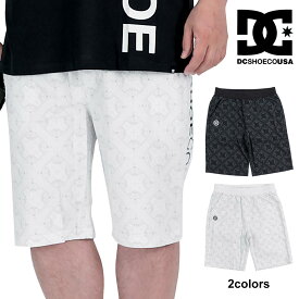 【セール】 DC SHOES ショートパンツ PAISLEY SHORT メンズ スウェット 黒 白 M/L/XL 5128J946P