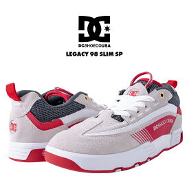 【セール】 DC SHOES スニーカー LEGACY 98 SLIM SP メンズ レザー 白 赤 27.5cm/28cm/28.5cm DM204011 正規品