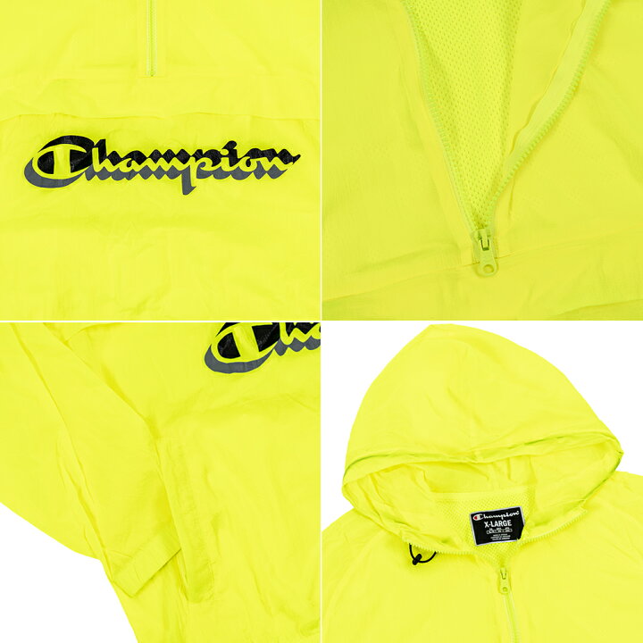 楽天市場】【セール】 Champion ナイロンジャケット ハーフジップ プル 