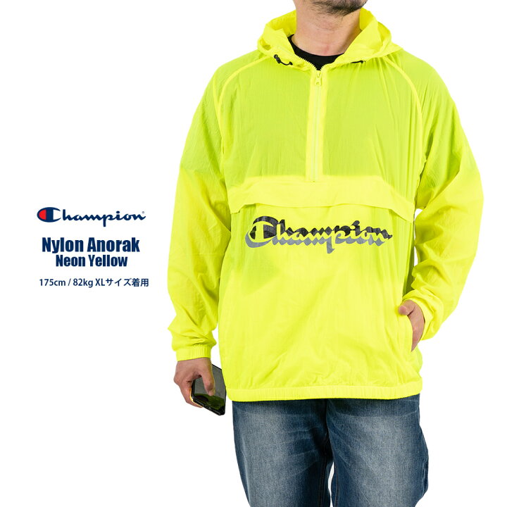 楽天市場】【セール】 Champion ナイロンジャケット ハーフジップ プル  