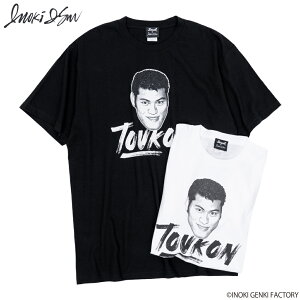 SOUL×アントニオ猪木 半袖Tシャツ 5.6oz フェイス TOUKON プリント 綿100% 黒 白 L/XL プロレス ソウルスポーツ 格闘系