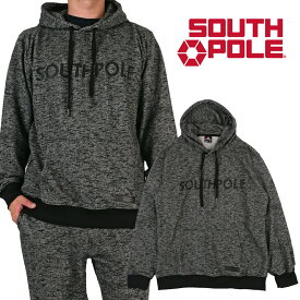 【スーパーセール】 SOUTHPOLE パーカー 杢 メンズ b系 ポリエステル コットン チャコール 大きいサイズ 正規品