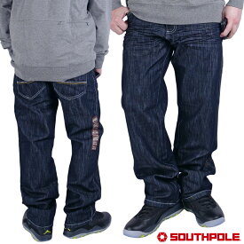 【SALE】SOUTHPOLE デニムパンツ b系 メンズ コットン インディゴ 大きいサイズ 正規品