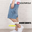SOUTHPOLE デニムショーツ バギーデニム ビッグ ワイド 全4色 32〜42インチ 太い ルーズ ゆったり ダボパン 大きいサイズ 定番 おしゃれ ヒップホップ 90年代ストリートファッョン
