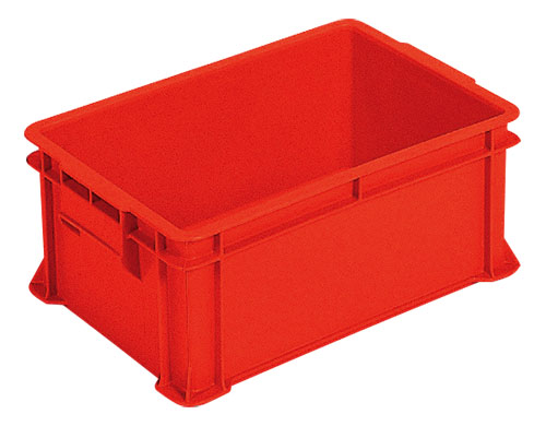 全面ベタ目の多目的収納箱 偉大な 積み重ねのできる収納箱 赤い箱 収納ボックス 不良品を入れる箱 最高級のスーパー 収納ケース＃２４Ｂ≪外寸:424ｘ292ｘ168mm≫