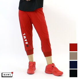 アウトレット BAWL ボウル ユニセックス ロゴ カプリパンツ BEIGE BLACK NAVY RED Sサイズ Mサイズ Lサイズ XLサイズ XXLサイズ hw
