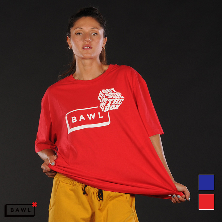 BAWL ボウル MARK ボックスロゴ Tシャツ RED ROYALBLUE Mサイズ Lサイズ XLサイズ