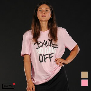 アウトレット BAWL ボウル LEX ロゴ Tシャツ BEIGE LIGHTPINK Mサイズ Lサイズ XLサイズ