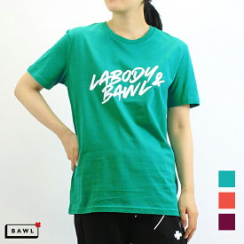 BAWL ボウル ユニセックス コラボ PIKK フロント ロゴ Tシャツ GREEN ORANGE PINK Sサイズ Mサイズ Lサイズ XLサイズ