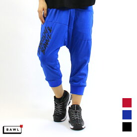 BAWL ボウル コラボ SLAVE ロゴ クロップ パンツ BLUE RED BLACK Sサイズ Mサイズ Lサイズ XLサイズ