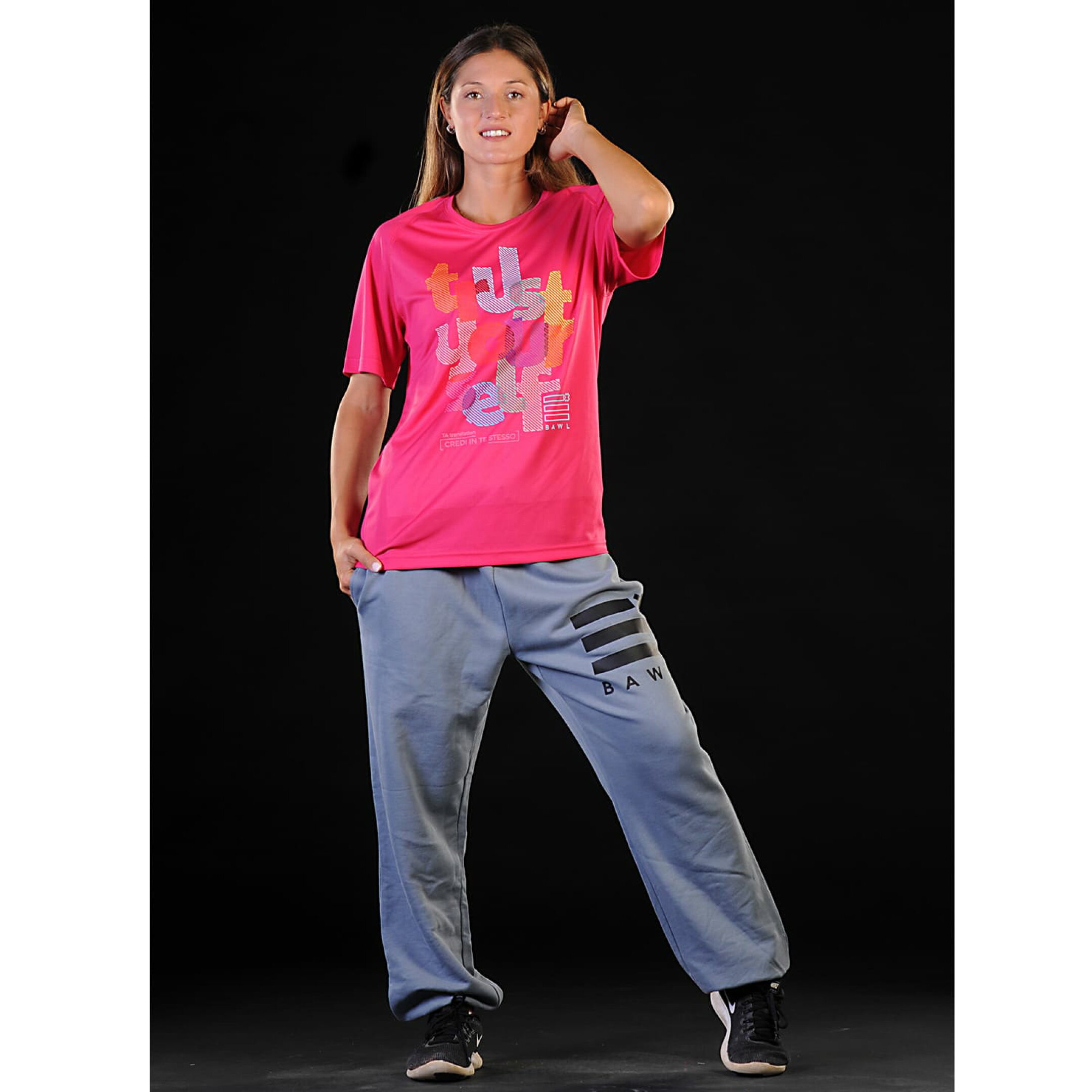 BAWL フィットネスTシャツ レディース 機能性ウェア おしゃれ トレーニング スポーツファッション