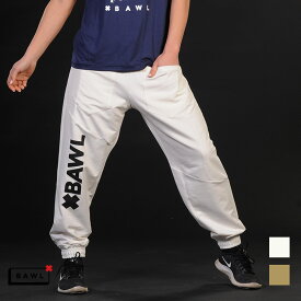 BAWL ボウル パンツ ホワイト サンド エクササイズ フィットネス ジム スポーツ ダンス ヨガ ウェア