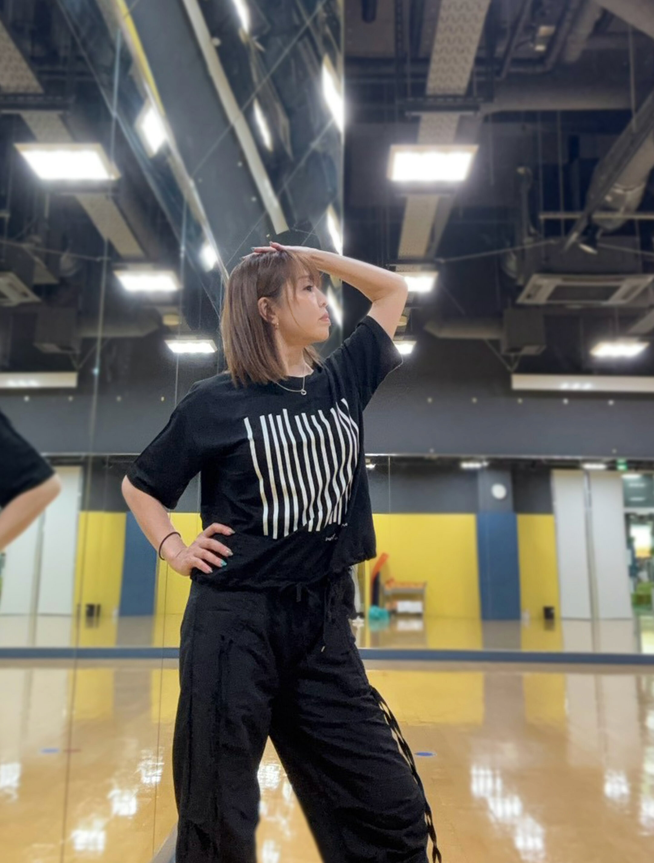 ウエスト紐Tシャツ