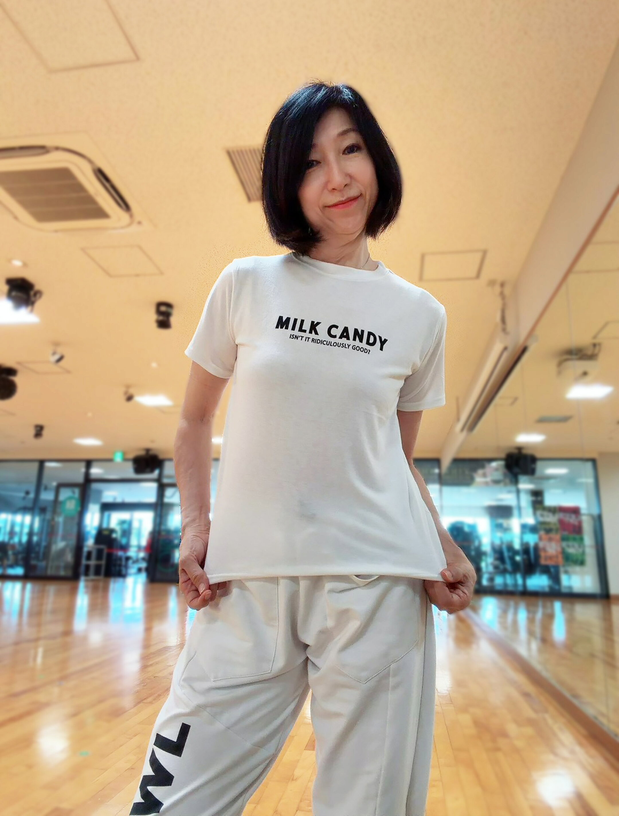 ホワイトTシャツコーデ