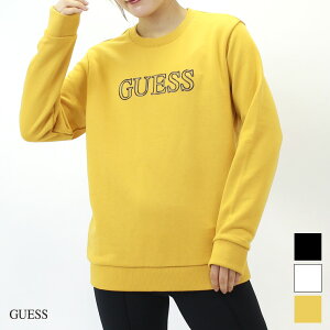 AEgbg GUESS QX AEgC S N[lbN XEFbg SWEAT SHIRT BLACK WHITE YELLOW MTCY LTCY hw