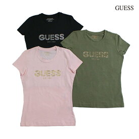 アウトレット GUESS ゲス SS CN BOLD LOGO TEE Tシャツ OLIVE LIGHT.PINK BLACK Sサイズ Mサイズ Lサイズ