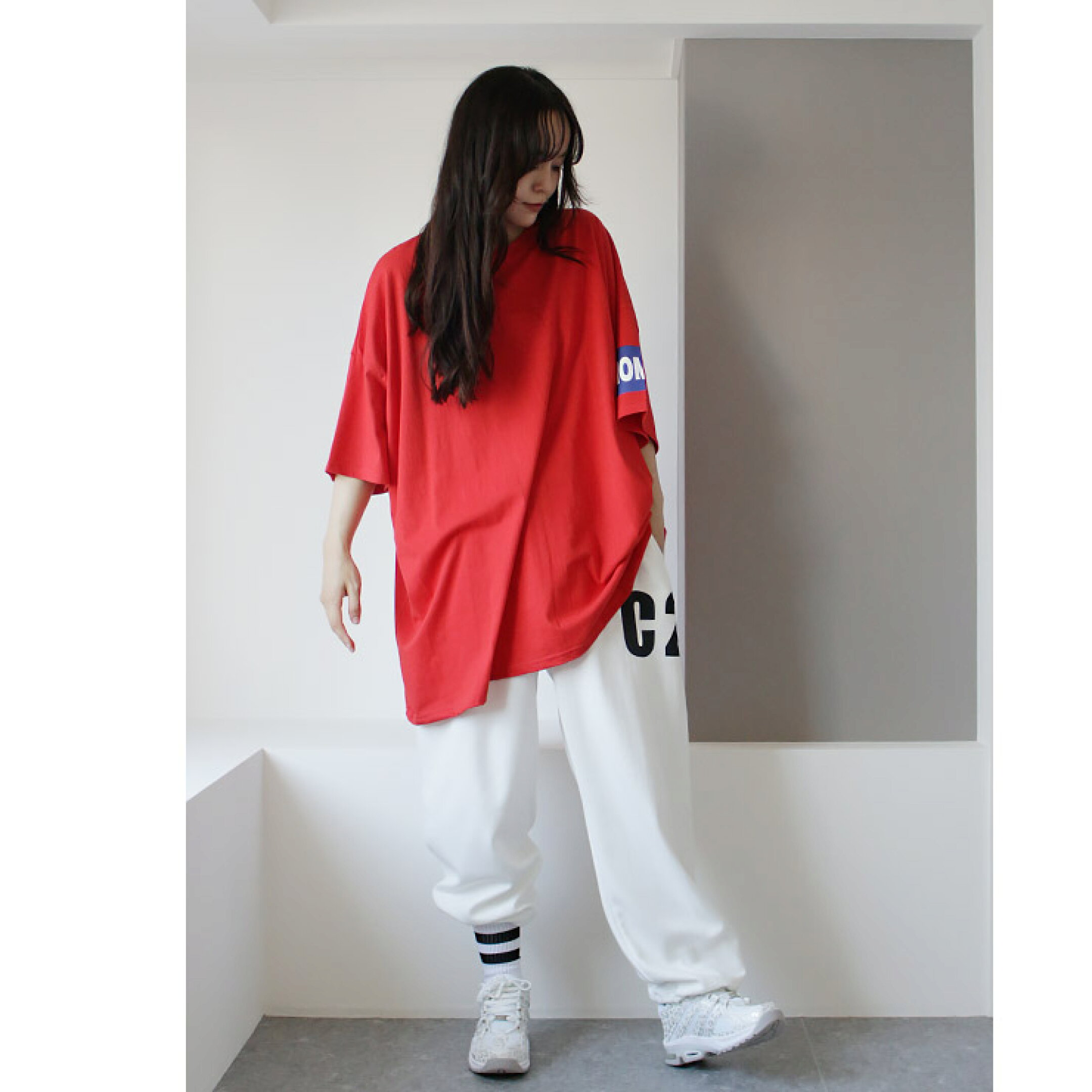 韓国ブランドC24ロゴスウェットパンツデイリーウェア