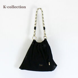 K-collection ケイコレクション メッシュバッグ IVORY アイボリー NAVY ネイビー WHITE ホワイト ORANGE オレンジ YELLOW イエロー 韓国 ファッション かばん