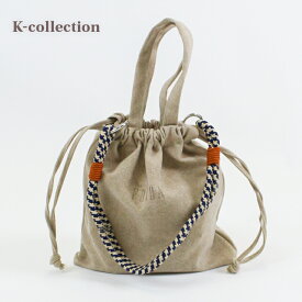 K-collection ケイコレクション 2WAYバッグ IVORY アイボリー NAVY ネイビー WHITE ホワイト BLACK ブラック PINK ピンク TURQUOISE ターコイズ 韓国 ファッション かばん 巾着